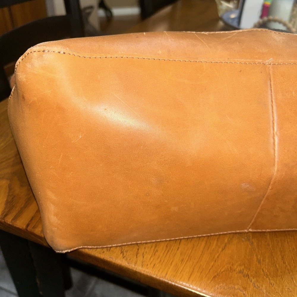 Vintage 90s LL Bean Boat & Tote Bag - Rare HTF Patchwork, Embroidered, Leather - Picture 12 of 15